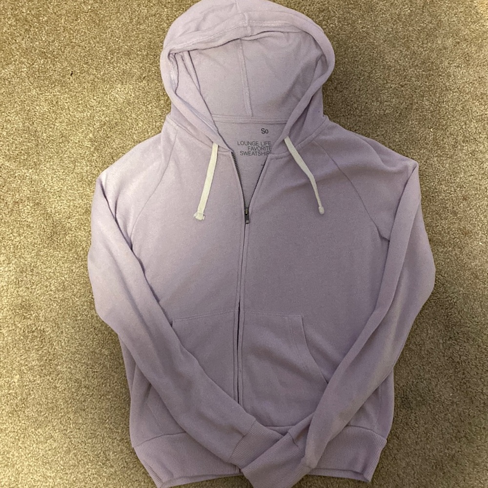 Light purple zip up